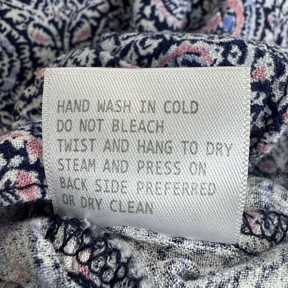 Cynthia Rowley Womens Flared Sleeve Paisley Floral Top 3X Festival Boho Hippie - Picture 8 of 8